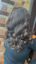 Natural brown wavy