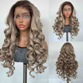 Icy grey blonde 13x4 frontal wig