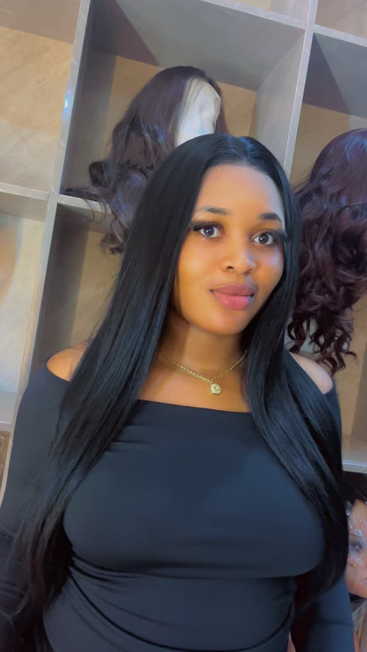 Jet Black Silky Straight